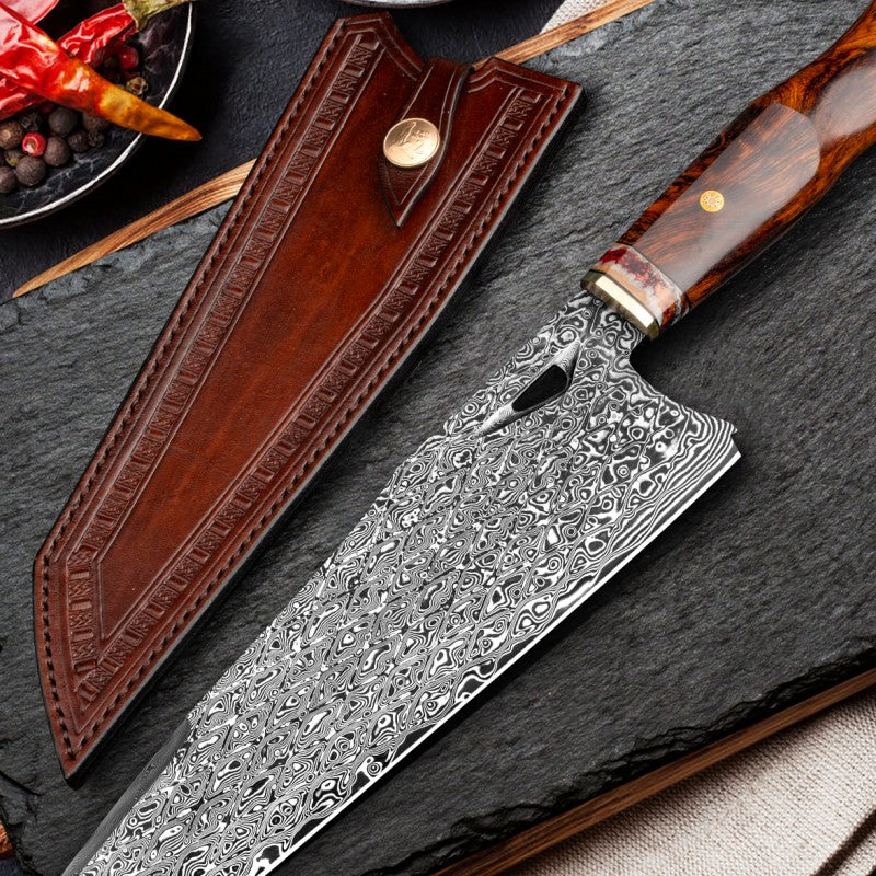 Atila Damascus Pattern Professional Chef Knife