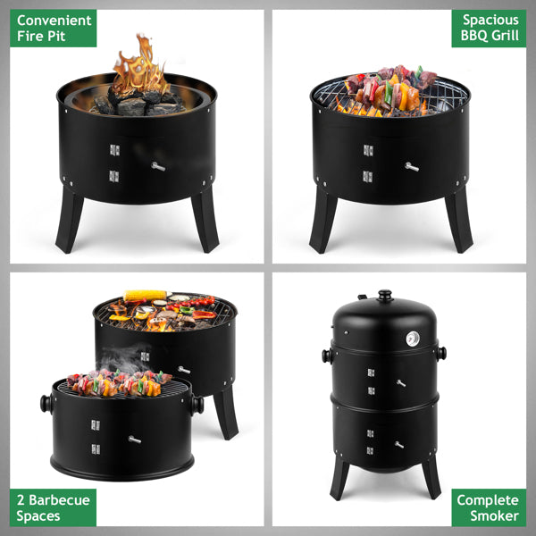 Atila Black Smoked Charcoal Oven